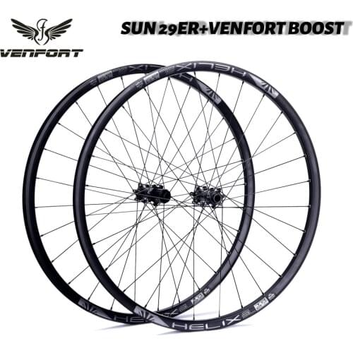 MTB 29er Wheelset 29inch SunRingle Helix TR27 SL Tubeless Rim with VENFORT Star Ratchet 28H Straightpull hub 110x15/148x12 Boost