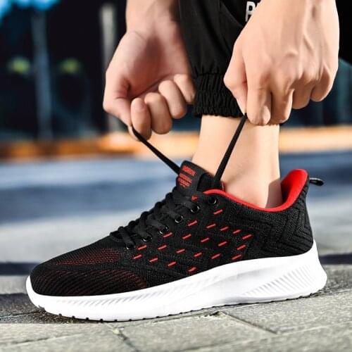 Mens Sneakers Light Running Shoes Breathe Mesh Men Sport Shoes 2020 Fashion Casual Shoes Athletic Shoes for Men Male Footwear 48