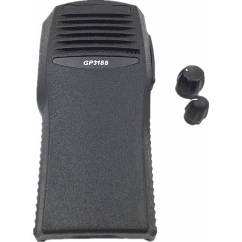New Black Front Surface Cover Shell Housing Case Knob For Motorola GP3188 Radio Walkie Talkie Repair Accessories