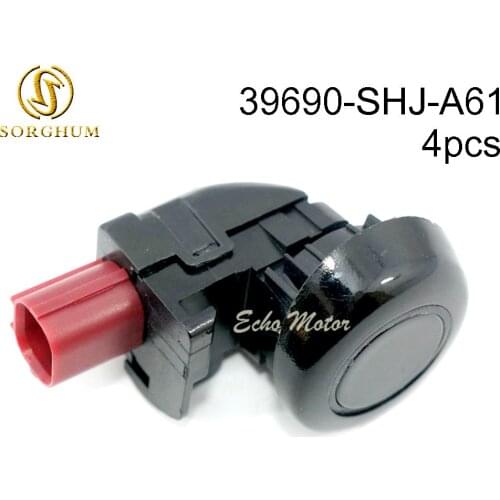 New 4pcs 39690-SHJ-A61 PDC Parking Sensor Bumper reverse assist for Honda Odyssey 2005 - 2010 ZT ZX ZN ZD ZL ZG