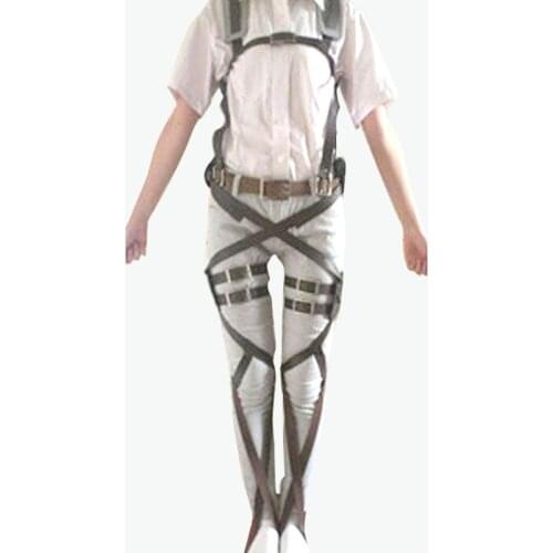 Attack on Titan Belt Recon Corps Body Belt Attack on Titan Cosply Artificial Leather Japanese Anime Belts Suits Unisex Ackerman