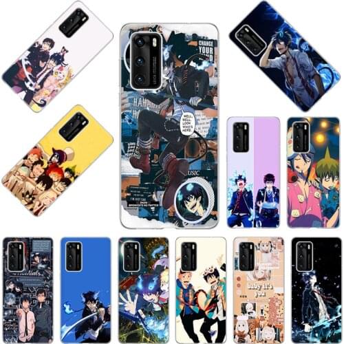 Anime Blue Exorcist Clear SOFT TPU Phone Case for Huawei P40 P30 P20 Lite Y9A Y6P Y9S Y7P Y8P Nova5t Y8S Y7A Y5P P-SMart Z Cover