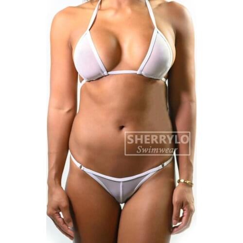 See Through Mesh Micro Bikini Set Womens 2018 Brazilian Sheer Bikinis Sex Swim Lingeries Swimwear Female Swimsuit Costume