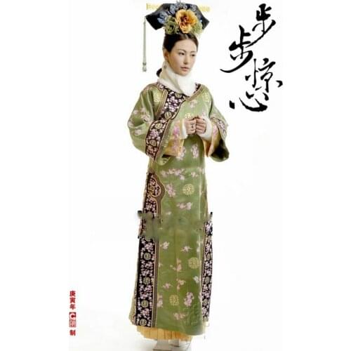 Qing Photo House Album Costume TV Play Bubujingxin Qing Palace Costume Princess Qifu Actress RuoLan Actual Product