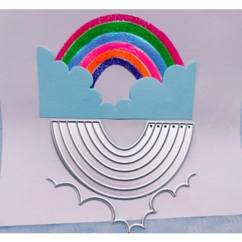 Rainbow combination Metal Cutting Dies for DIY Scrapbooking Album Paper Cards Decorative Crafts Embossing Die Cuts