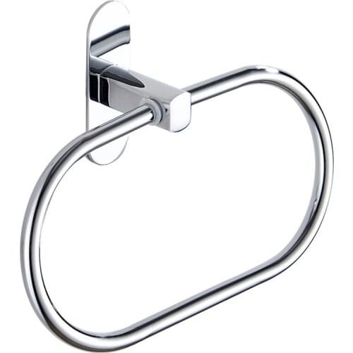Hand Towel Holder Punch Free Round Style Towel Ring Holder for Bathroom Wall Round Towel Rack Towel Hanger