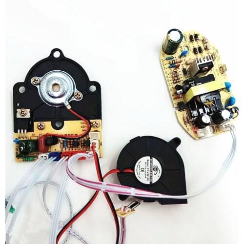 Replacement Humidifier Parts 28V Humidifier Control Panel Board With 12V Humidifier Air Blower Fan Parts Including Power Cable