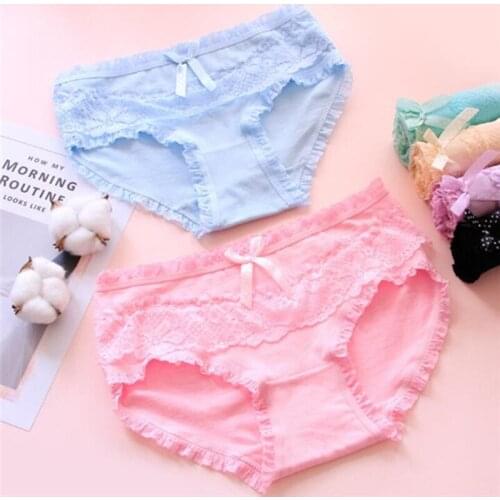 7 Pcs Cotton Underwear for Girls 2018 New Children Soft Panties Teenages Candy Color Briefs SQ-2802DD-7PCS