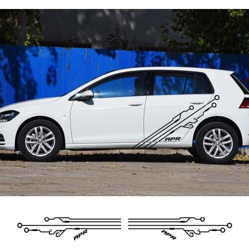 Car Stickers Door Side Auto Vinyl Wrap Racing Decals For Volkswagen VW Golf 4 5 6 7 MK7 MK4 MK2 MK6 Auto Decor Car Accessories