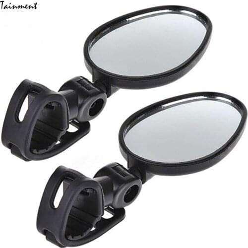 1 Pairs Wide Angle 360 Degree Rotate Bicycle Mirror New Handlebar Rearview Mirror for Mountain Bike Bicycle Cycling Accessories