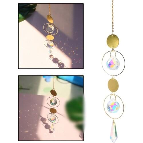 1 Piece Pendant Clear Crystal Ball Feng Shui Pendants Hanging Rainbow Sun Catcher *100% Brand New And High Quality