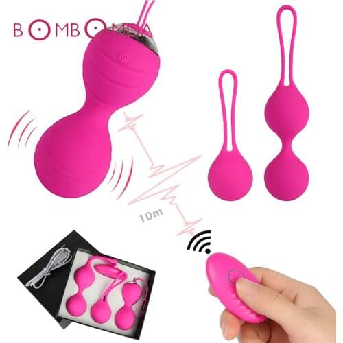 10 Speeds Vibration Wireless Remote Kegel Ball Vaginal Tighten Exercise Trainer Ben Wa Vibrator Sex Toys for Women Sex Products