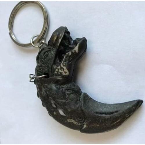 12 Pcs Punk style Alligator Totem Keychain Rock Exaggerated Mens Amulet Jewelry