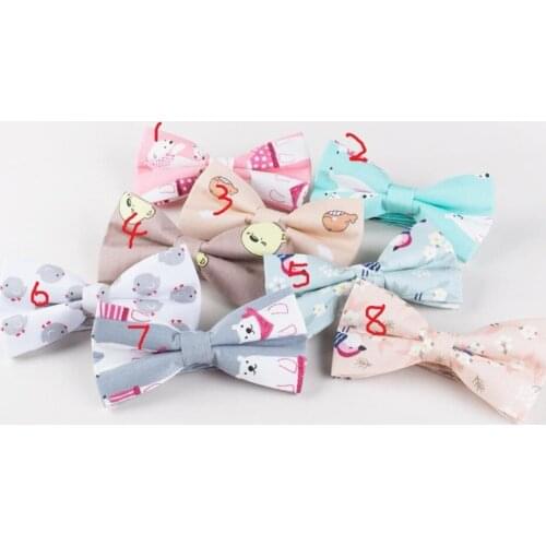 120pcs/lot new fashion mens adult cotton cartoon bear/bird/fish bowtie/ Adjustable Tuxedo bow tie for men 8 color