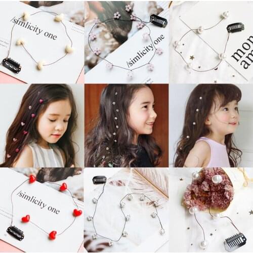 2pcs Girl Hair Extension Rhinestone Tool Glitter braid hairpin Bridal Wedding Hair Accessories