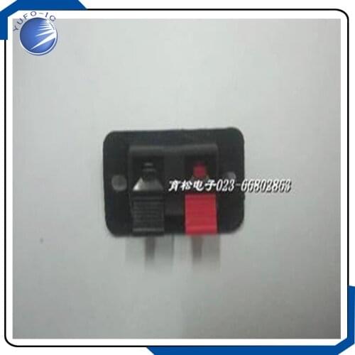 2pcs/LOT Single row two bit power panel cable wire clamp speaker clamp speaker cable clamp cable clamp