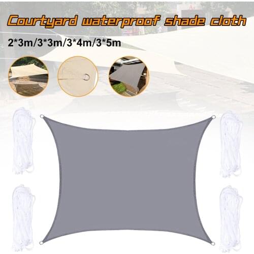 2021 Summer Outdoor Waterproof Anti-UV Shade Canvas Oxford Cloth Sunscreen Rain Cover Garden Courtyard Awning