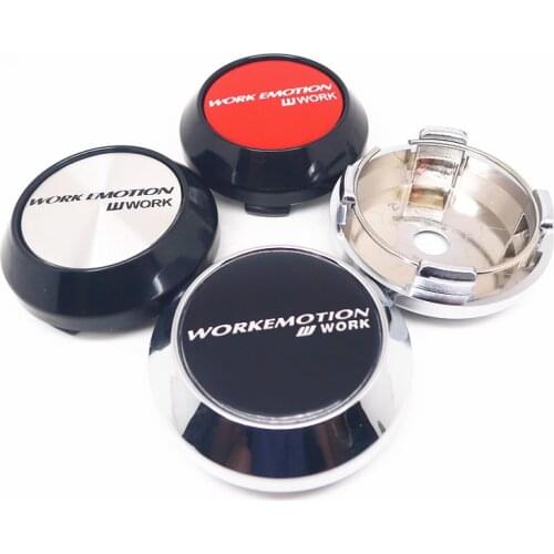 4pcs W Work Emotion 64mm Wheel Center Cap Hub Car Rims Dust Proof Cover Hubcaps Emblem Auto Styling Accessories