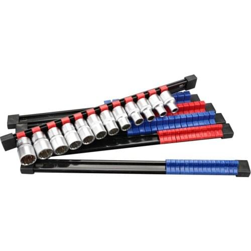 6 Pcs/set 1/2 3/8 1/4 Socket Organizer Socket Rack Multi-functional Sleeve Bracket