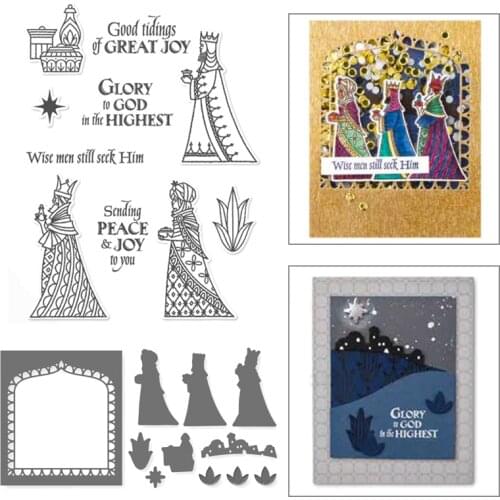 NOBLE KING New Stamps and Dies Cutting Dies for Scrapbooking Stamping Metal Die Cutters for Scrapbooking Stencils for Decor Arts