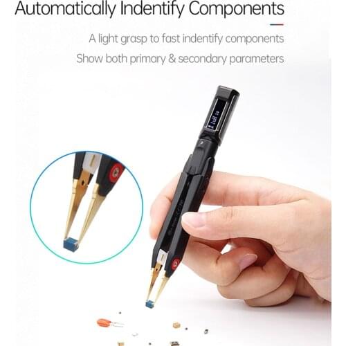 DT71 Digital Tweezers Mini LCR Meter Signal Generator with OLED Display Components Parts Measurement Supplies