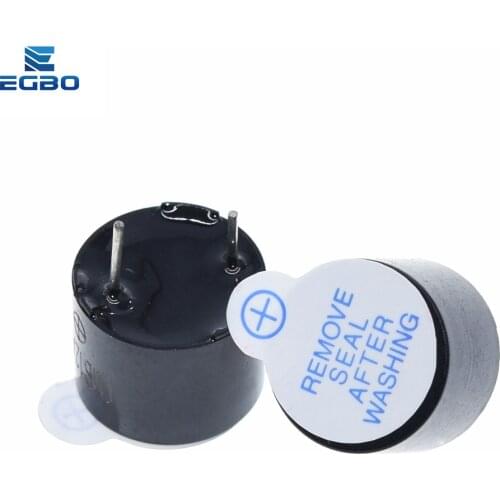 1PCS egbo New Arrival1pcs 5v Active Buzzer Magnetic Long Continous Beep Tone 12*9.5mm
