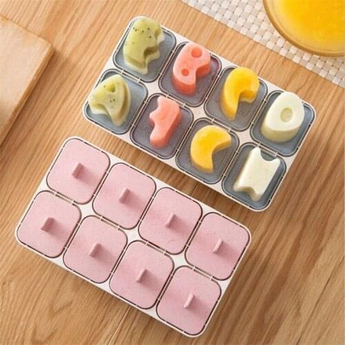 Popsicle mold DIY letter homemade popsicle ice cream mold wheat straw popsicle mold