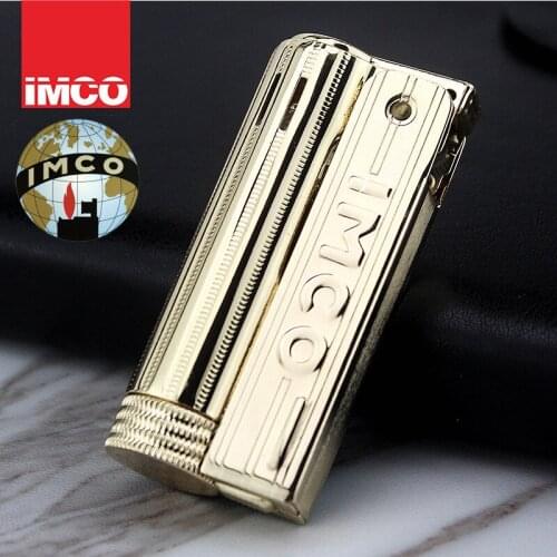 IMCO Global 6600 Stainless Steel Kerosene Lighter Vintage Grinding Wheel Classic Windproof Mens Cigarette Lighter