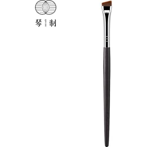 QINZHI Professional Handmade Make Up Brush G218 Large Angled Eyebrow Brush Resilient Synthetic Fiber Hair Makeup Brushes