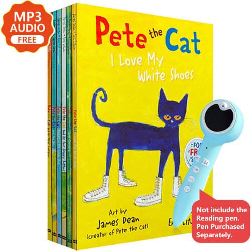 6 Books/Set I Can Read Pete The Cat Kids Classic Story Books Children Early Educaction English Short Stories Reading Book