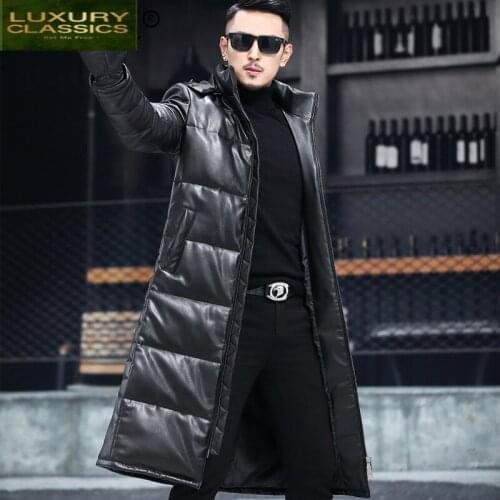 Jacket Winter Mens Down Hooded 90% Duck Down Coat Man Clothes 2021 Thick Warm Long Doudoune Homme Causal Coat Hiver T66
