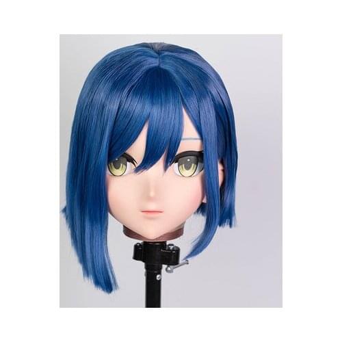 LiLi Mask 100) Girl Half Head Halloween Realistic Silica Mask Cosplay Japanese Comic Anime Kigurumi Mask BJD Crossdresser Doll