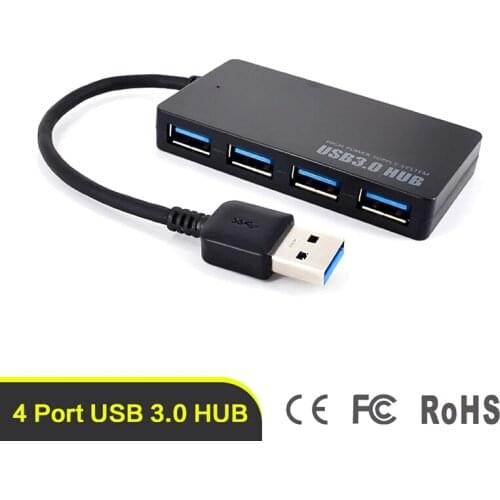 Mini USB 3.0 HUB 4 Port Power Supply OTG with Micro USB Power Interface for MacBook Laptop Tablet Computer OTG USB HUB