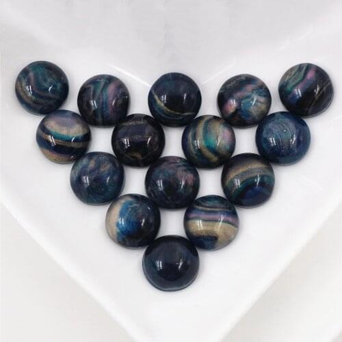 New Style 40pcs 12mm Flat back Resin Cabochons Cameo Fit 12mm Cameo Base Cabochons For Charms Bracelet Necklace-O7-26