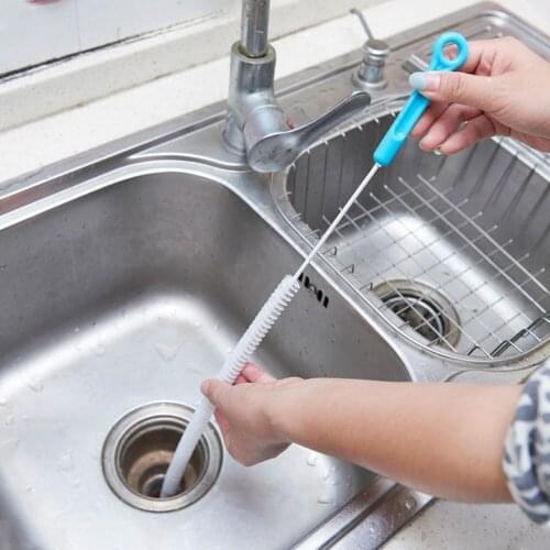 Sewer Cleaning Plastic Hook Home Pipeline Drain Dredge Device Bathroom Toilet Tool Sewer Clog Cleaning Brush Kitchen Sink Tool