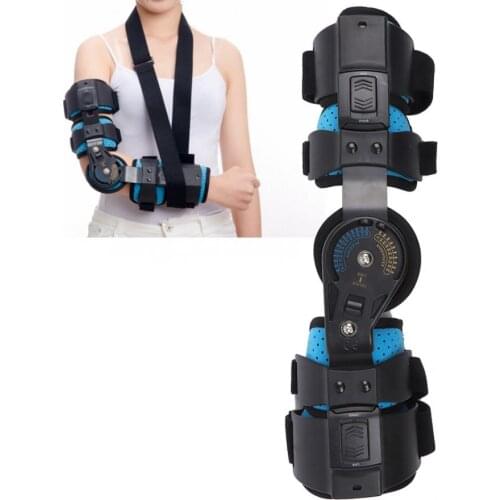 Adjustable Elbow Brace Arm Support Splint Orthosis Orthotics Band Pad Belt Immobilizer for Right Arm Therapy