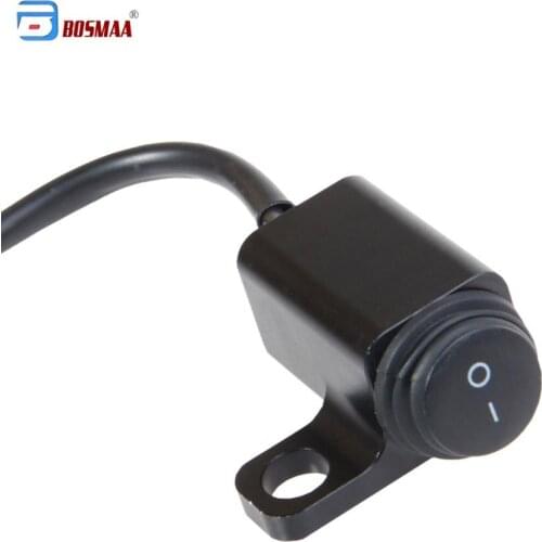 BOSMAA Motorcycle Switch Handlebar Mount Switch Headlight Rear View Mirror Bracket Handlebar Switch For Headlight Fog light