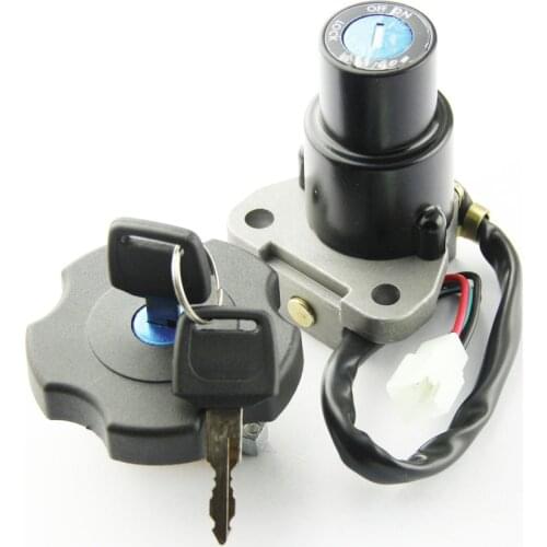 Motorcycle Ignition Switch Fuel Gas Tank Cap Cover Seat Lock Key Set Kit For Yamaha XT600 TW200 DT200 DT200R XT225 Serow 225