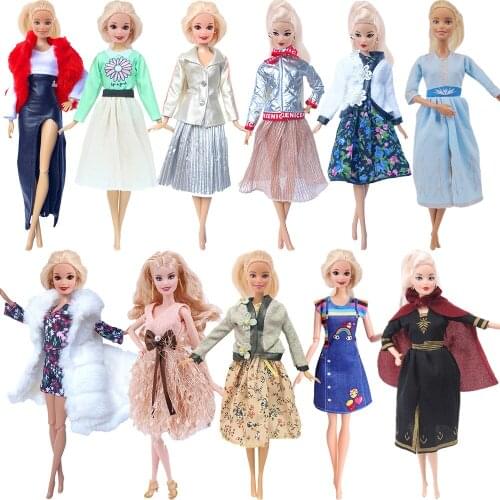 Handmade Doll Dress Fashion Elegant Casual Wear For 11.8 Inch Barbie Clothes Accesorios Shoes,Toys For Girls,Birthday Present
