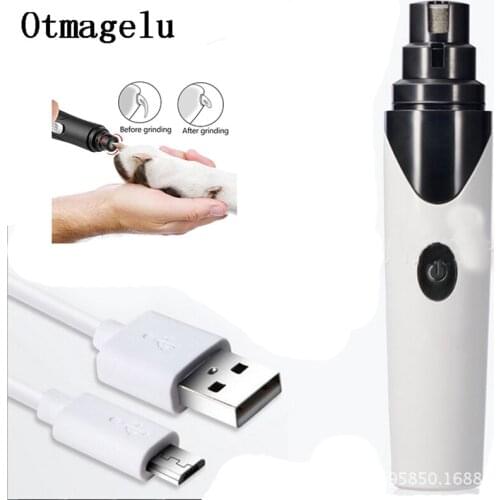 Professional Dog Accessories Electric Claw Nail Cat Grooming Tool Pet Toenail Grinder Pedicure Equipment Charged Pet Trimmers