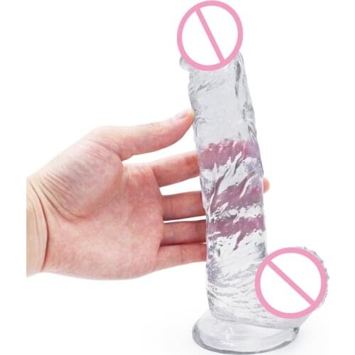 Crystal PVC Realistic Penis Super Huge Big Dildo with Suction Cup Sex Toys for Woman Sex Products Female Masturbation Cock Dick