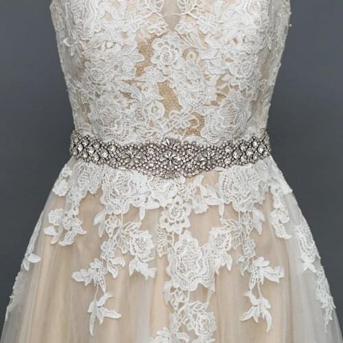 S161C Rhinestone Bridal Wedding Belts Bridesmaid Bride Dress Accessories Belt Women Prom Party Belts Female Pearls Waistband