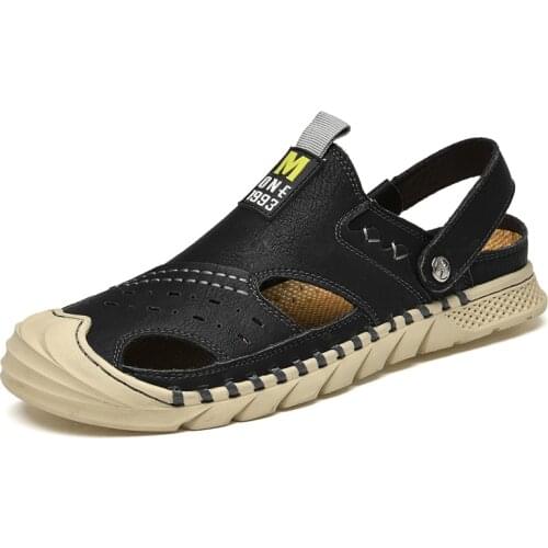 2021 summer Mens Sandals Soft Sandals BONA Mens Shoes Genuine Leather Sandals Outdoor Casual Shoes Men Beach sandals