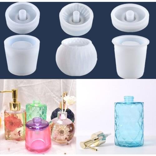 Aromatherapy Bottle Silicone Mold for DIY Uv Epoxy Handmade Lotion Bottle Home Decoration Storage Tank for Resin