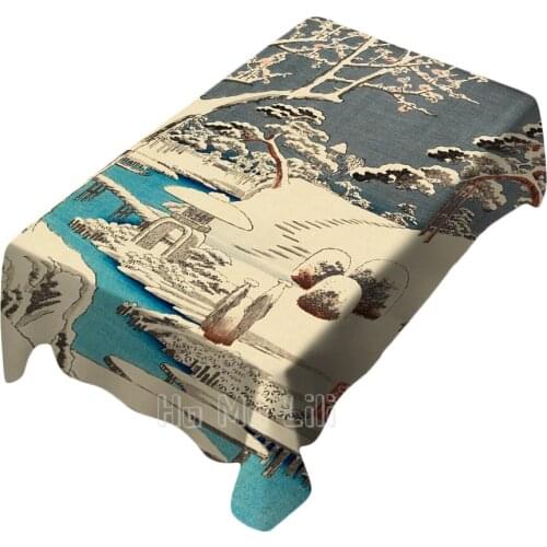 Retro Japanese Style Design Tablecloth Dining Decoration