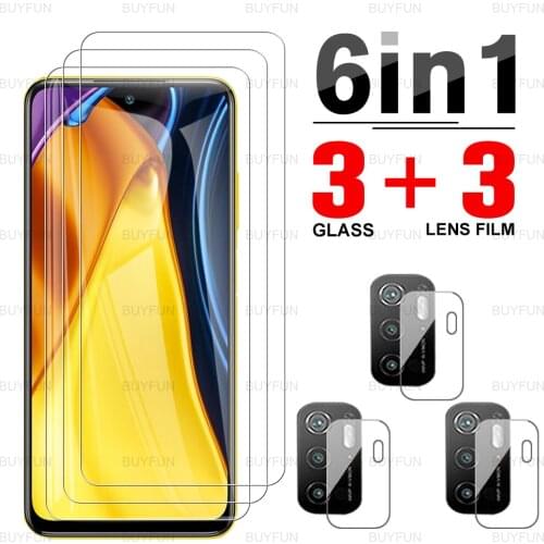 Glass For Xiaomi Poco M3 Pro 5G Screen Protection For Poco Poxo Poko M 3 M3Pro Tempered Glass For Poco M3 Pro 6.5'' Lens Glass
