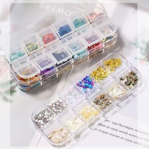 Decoration Nail Shells Decorations Nail Jewelry Design for Nails Natural Shells Irregular Symphony Nail Stickers Art T1668