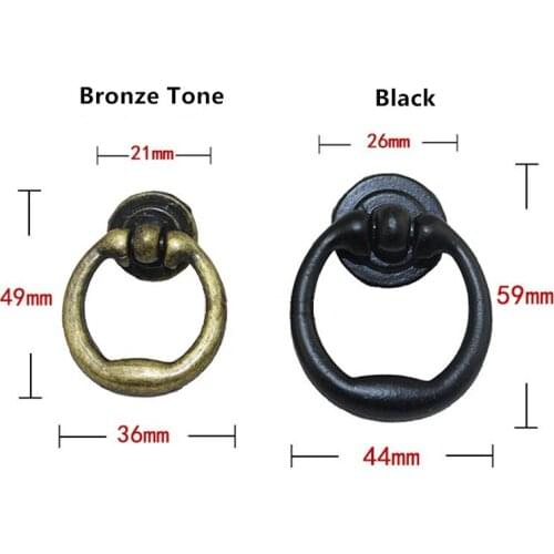Vintage Alloy Cabinet Handles Furniture Knobs Kitchen Drawer Cupboard Ring Pull Handles Furniture Fittings,1PC