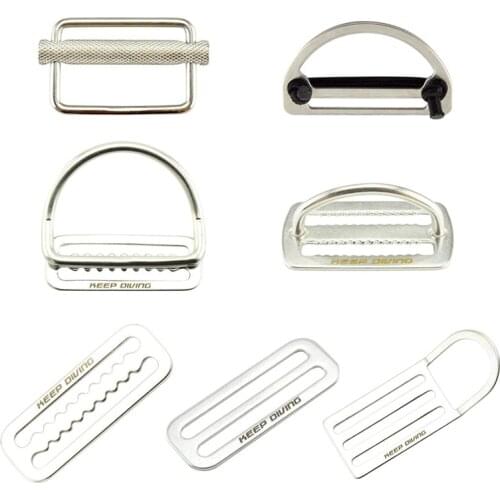 Water Sports Diving Weight Belt Slide Keeper D Ring Webbing Harness Belt Retainer Stopper Accessories