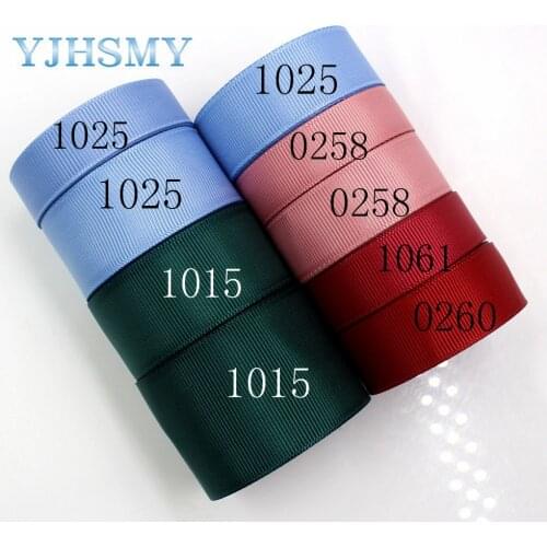 YJHSMY,J-18825-L16MM,16/20/25 mm 5 yards Solid Color Thermal transfer Printed grosgrain Ribbons,Wedding DIY decorative ribbons
